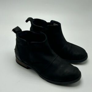 SOREL Chelsea Boot Black Leather - Women's Size 6